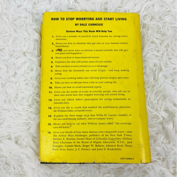 DALE CARNEGIE how to stop worrying and start living book - Picture 5 of 8